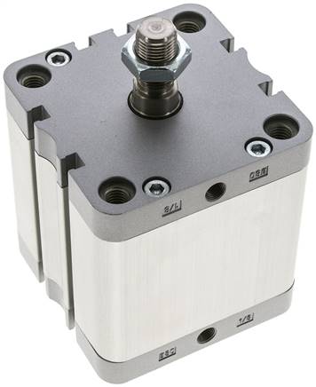 ISO 21287-Zylinder, doppeltw., Kolben 80mm, Hub 50mm, Kolbenstange AG