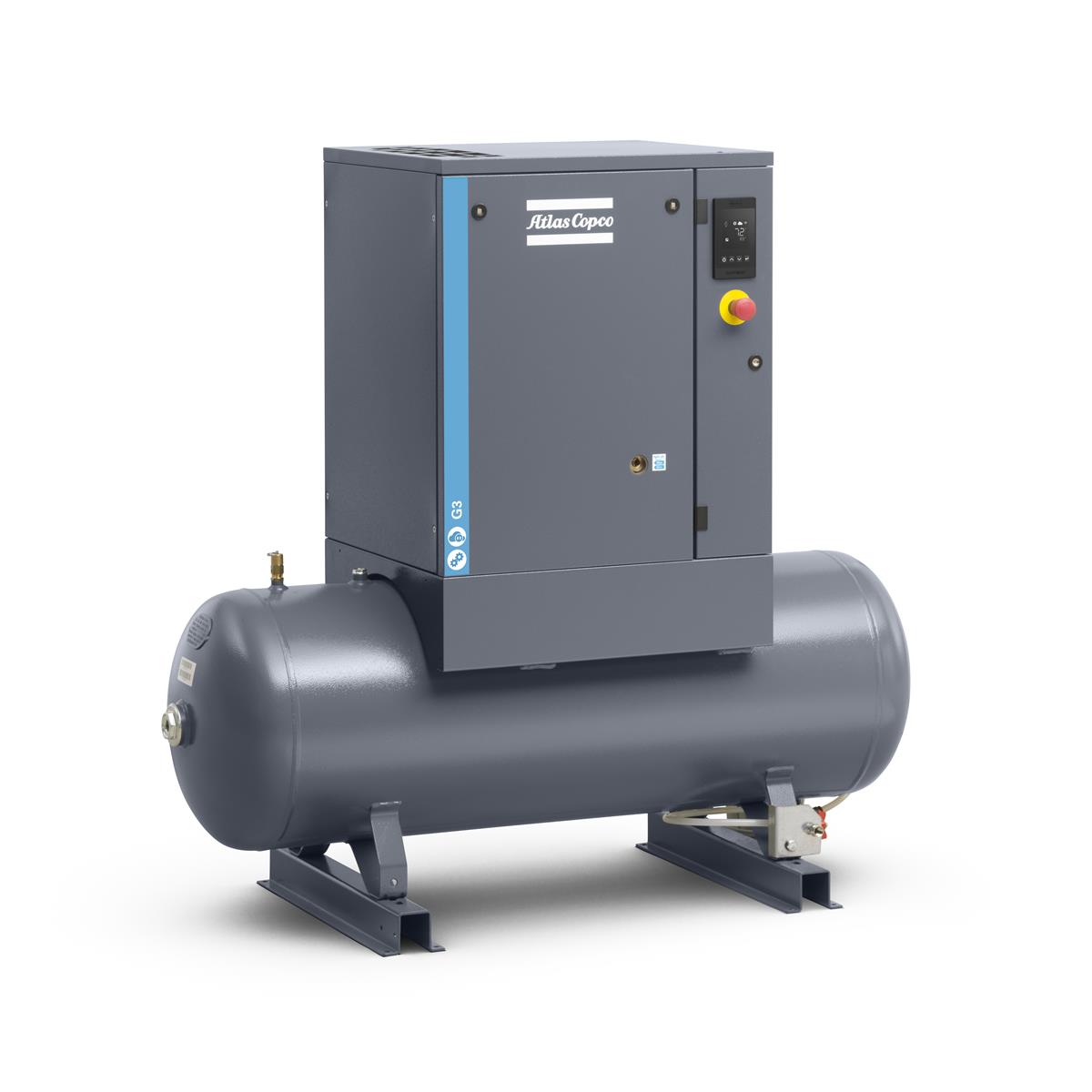 Atlas Copco Schraubenkompressor G 3 P -10 bar inkl. Behälter