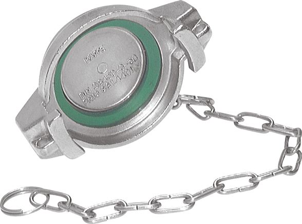 Tankwagenkupplung Verschlussdeckel, 1.4408 für VK 100 ES