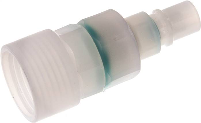 Kupplungsstecker (NW7,2) G 1/2", PVDF absperrend (IG)