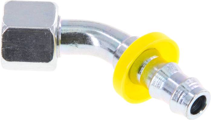 45°-Steckanschluss 10 L Überwurfmutter, 9,5mm GSP-Schl