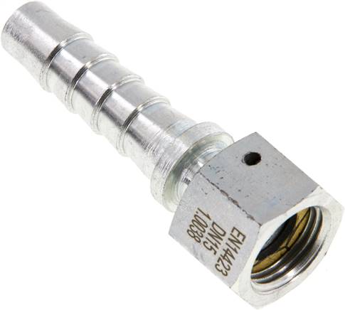 Schlauchtülle, DIN EN 14423 G 1/2"-13x25mm, Stahl verzinkt