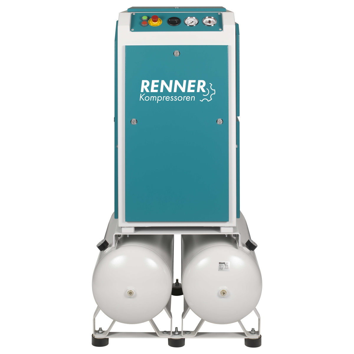 RENNER-Kompressor RSDK-PRO 7,5 auf 2x90L Behälter inkl. Kältetrockner - Schraubenkompressor