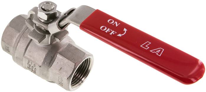 Edelstahl-Kugelhahn, leicht, NPT 1", 0 bis 63bar