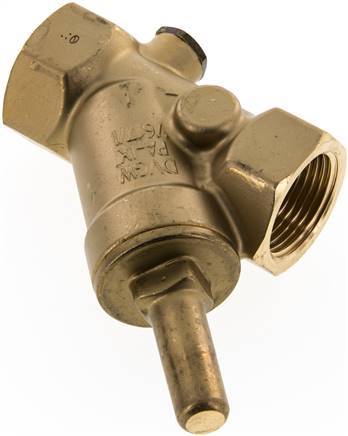 Schrägsitz-Rückschlagventil, Rp 1", PN 16 / Standard, Messing