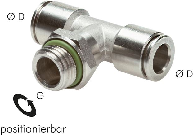 T-Steckanschluss G 1/8"-8mm, IQS-Edelstahl