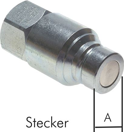 CEJN-Flat-Face-Kupplung ISO 16028, Stecker Baugr.3, G 3/4"
