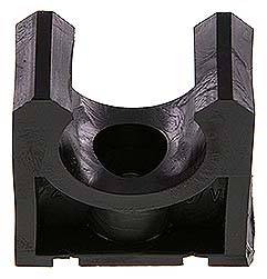 Rohrklemme 20mm, Polyethylen (schwarz)
