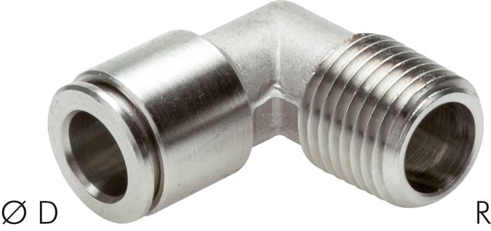 Winkel-Steckanschluss, festst. R 1/8"-4mm, IQS-Edelstahl