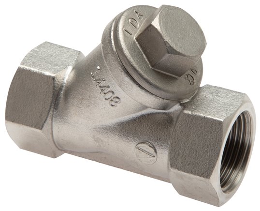 Schrägsitz-Rückschlagventil, G 3/4", PN 40, Edelstahl
