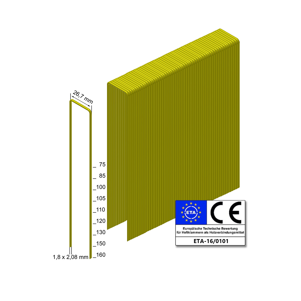 Prebena Heftklammern WP105CRFHA-ETA