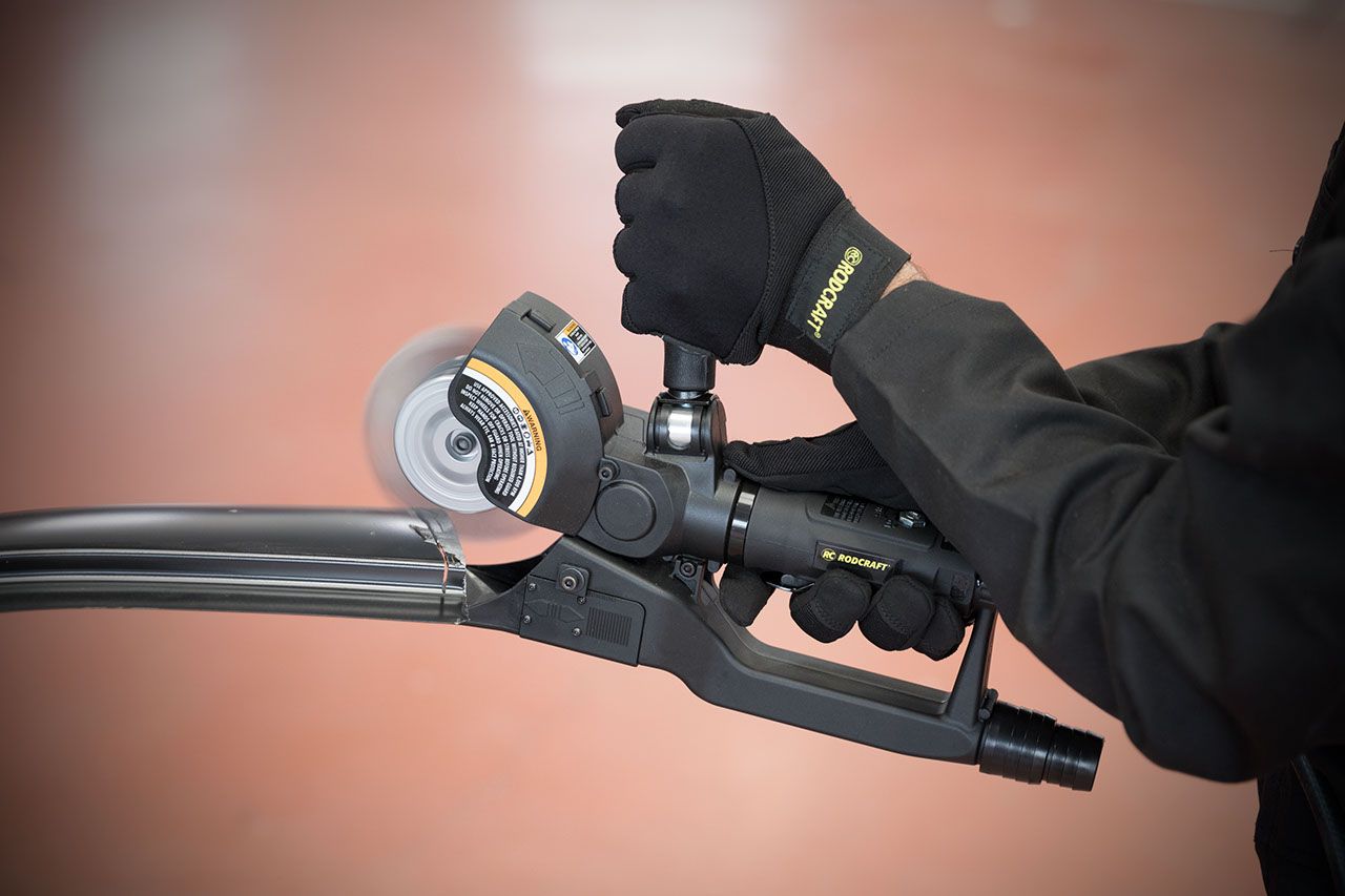 Rodcraft RC7095 Druckluft MBX Multi-Schleifer, stufenlose Geschwindigkeitsregulierung, verstellbarer Handgriff, optimal für Werkstätten!