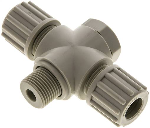 T-Verschraubung G 3/8"-12x10mm, Polypropylen, Hohlschraube