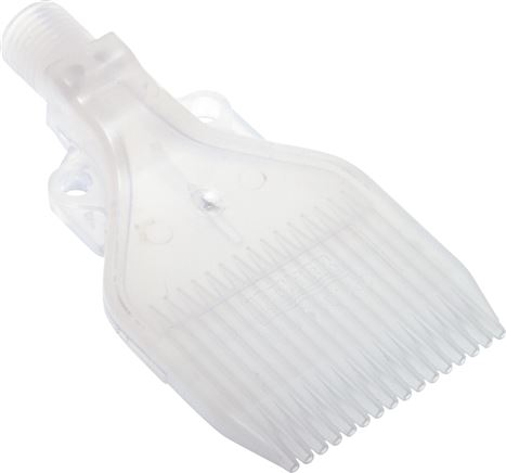 Mehrkanal-Fächerdüse, 47mm, G 1/4", Polypropylen (FDA-konform)