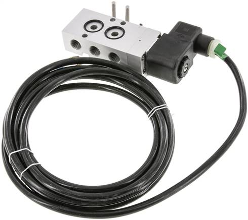 NAMUR-Magnetventil, 5/2-Wege (Luftfederrückstellung), G 1/4", 24 V= (ATEX), mit 3m Kabel