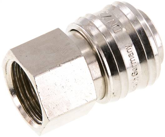 Schnellkupplung (NW7,2) G 1/2"(IG), Messing vernickelt, Dichtung FKM
