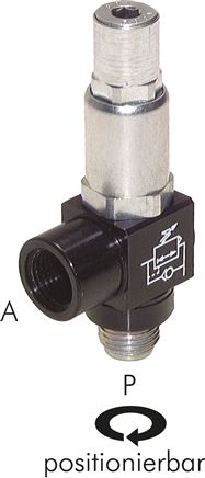 Luft-Sparventil G 1/8"-G 1/8"