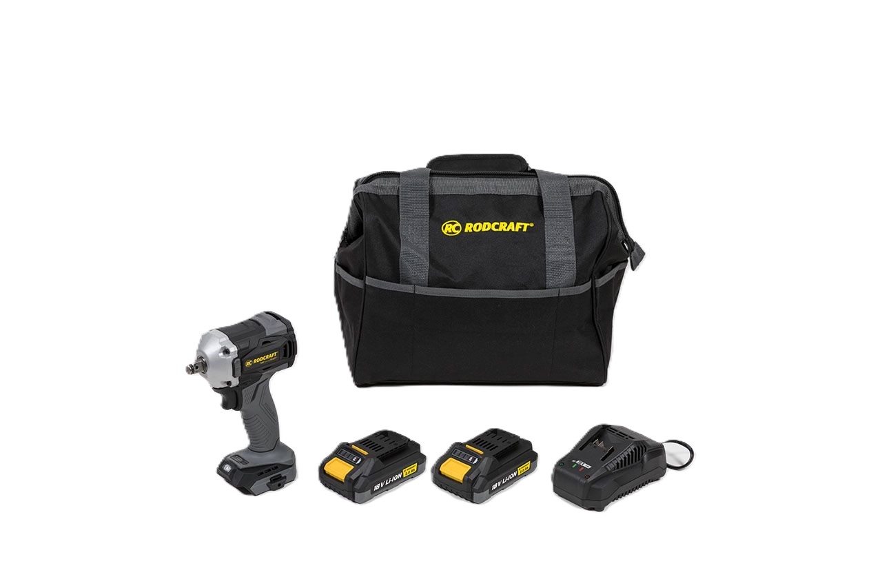 AKTION Reifenwechsel Set:Rodcraft Schlagschrauber + Rangierwagenheber 1,5t + BOSCH EasyPump + AGRE 1/2"-Steckschlüssel-Set + KS Tools Drehmomentschlüssel G1/2"