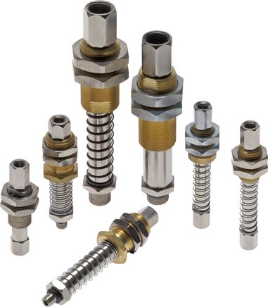 Federstößel G 1/4" (AG)xG 1/8" (IG), Hub 75mm , Standard