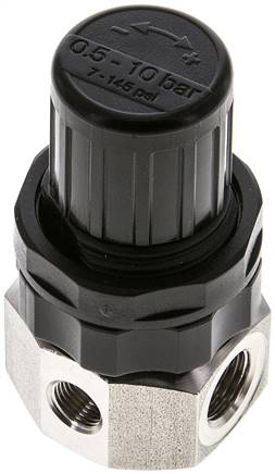 Edelstahl-Druckregler G 1/4", 0,5 - 10bar (Standard)