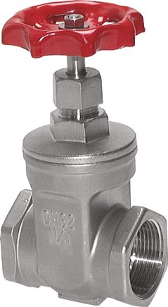Muffen-Absperrschieber, Edelstahl, G 3/4", PN 16