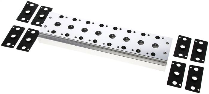 Mehrfachanschlussplatte (8-fach) für 5/2-Wege & 5/3-Wege Ventile zu V 52-8