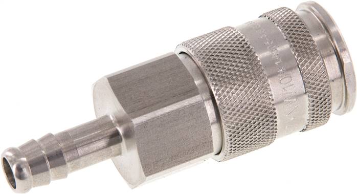 Schnellkupplung (NW10) 9 (3/8")mm Schlauch, Edelstahl