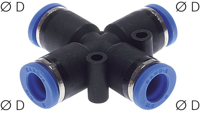 Kreuz-Steckanschluss 4mm, IQS-Standard