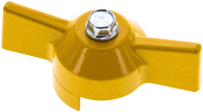 Kombigriff-gelb, Größe 2, Knebel (Aluminium lackiert)