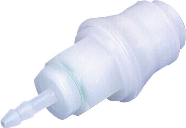 Schnellkupplung (NW5) 6 (1/4")mm Schlauch, PVDF