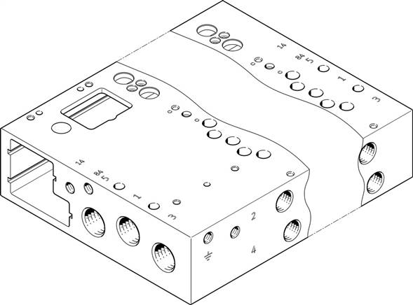 FESTO VABM-L1-14W-G14-24-GR (573510) Anschlussleiste
