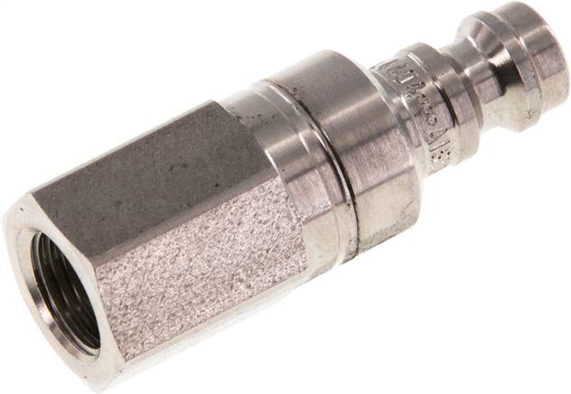 Kupplungsstecker (NW5) G 1/8"(IG), 1.4404, beidseitig absperrend