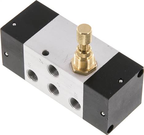 5/2-Wege Zeitventil, 1 - 10 Sekunden, Rücksetzen verzögert