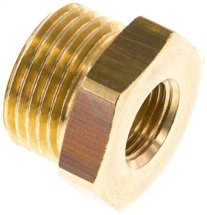 Reduziernippel G 3/8"(AG)-G 1/8"(IG), Messing
