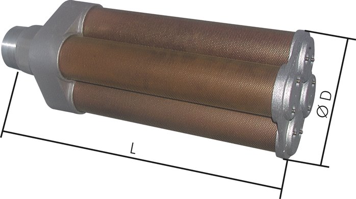 Hochleistungs-Schalldämpfer R 6" (PN 10 bar)