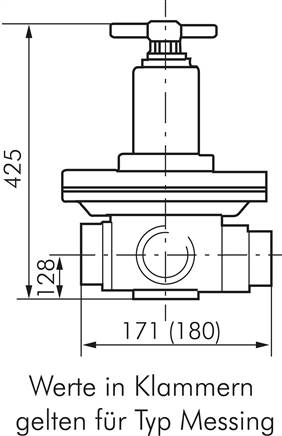 Druckregler, 1.4404, G 2", 0,5 - 6bar (Standard)