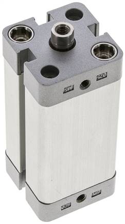 ISO 21287-Zylinder, doppeltw., Kolben 25mm, Hub 50mm, Kolbenstange mit IG