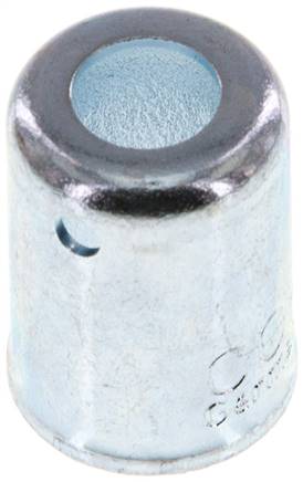 Schlauchhülse für Niederdruckschlauch DN4(11 - 11,5mm) Stahl, Typ 221-04