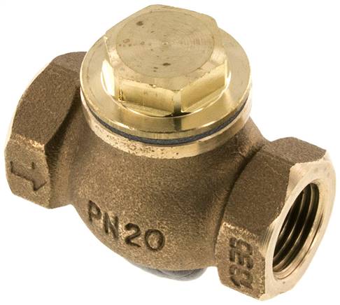 Rückschlagventil (schwer), G 1/2", PN 20, Rotguss
