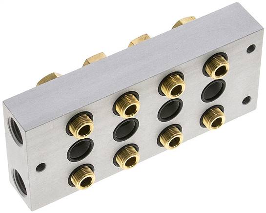 P-R-S-Leiste inkl. Hohlschrauben und Dichtungen für Ventilbaureihe M04 / P04 R 283/4