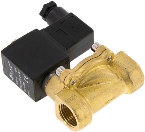 2/2-Wege Messing-Magnetventil G 1/2" 230 V Eco (NC), Dichtung EPDM