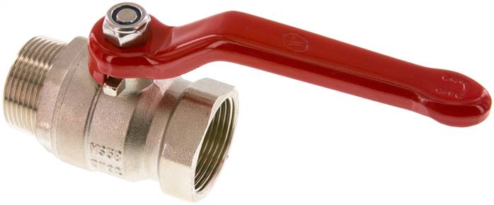 Messing-Kugelhahn, Eco-Line, R 1-1/4" / Rp 1-1/4", 0 bis 25bar -Eco-Line