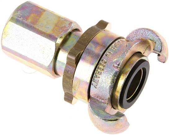 Sicherheits-Kompressorkuppl. G 3/4"(IG), Temperguss verzinkt