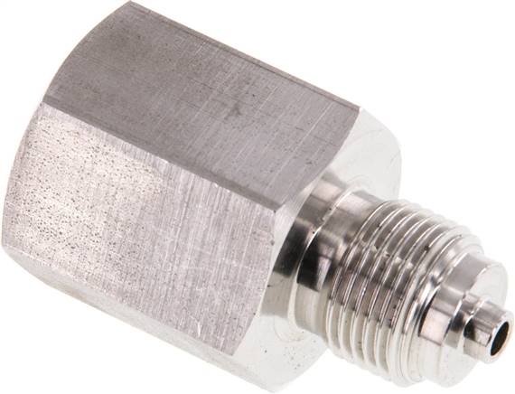 Manom.-Reduzierung G 3/8"(AG)-G 1/2"(IG). 1.4571, 45mm