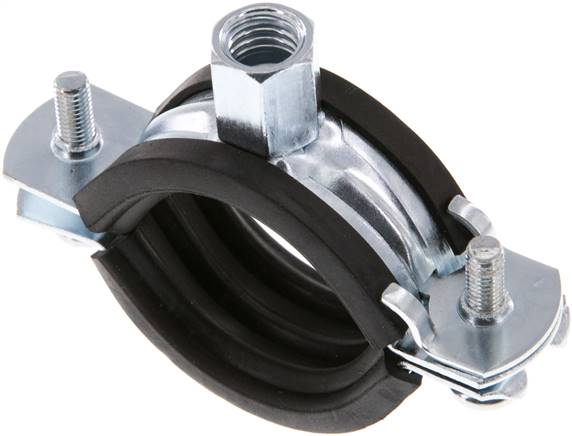 Rohrschelle 32 - 37mm,Stahl verzinkt mit Einlage, FISCHER