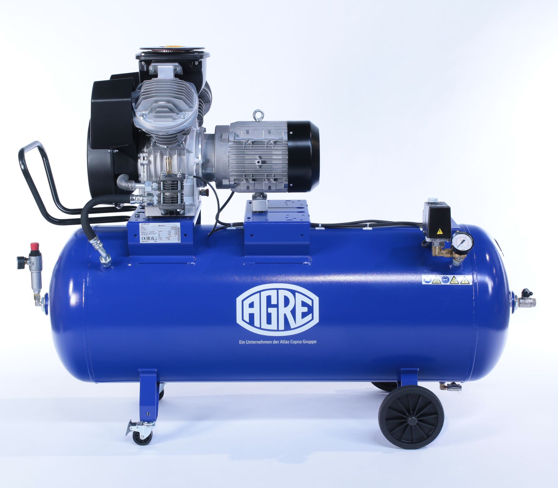 AGRE Industrie-Kolbenkompressor Typ BOSS 8006 D 2.0 fahrbar, 4116002230