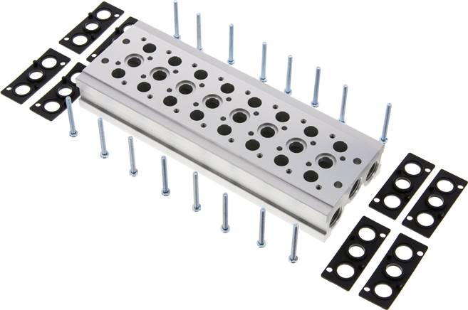 Reihenleiste (8-fach) für SF2000 (5/2 und 5/3-Wege)