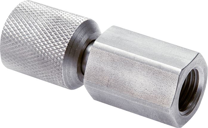 Manometeranschluss M 16x2 (IG) - NPT 1/4", Stahl verzinkt