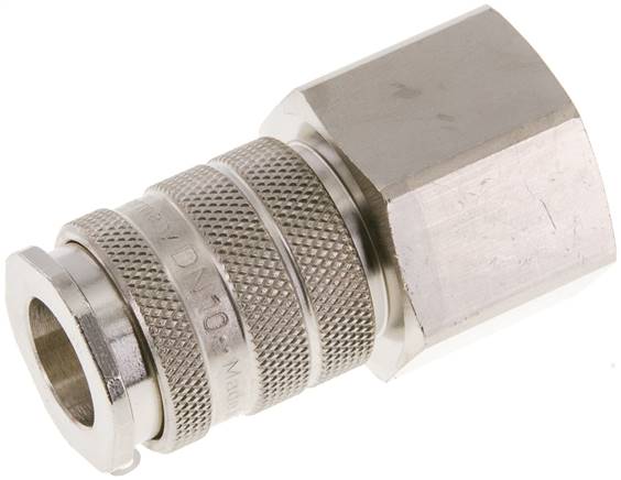 Schnellkupplung (NW10) G 3/4"(IG), Messing vernickelt