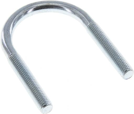 Rundstahlbügel, M 10, 44,5 - 48,3mm, Stahl verzinkt